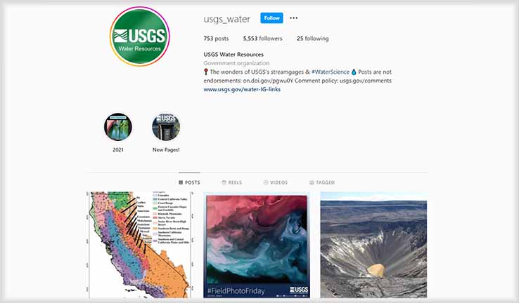 thumbnail for USGS Water Instagram